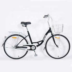 Alta calidad 24 pulgadas Lady City Bike Single Speed con horquilla de acero OEM del fabricante de China - Product Image 5