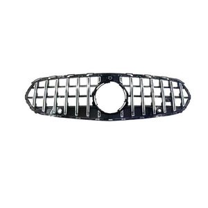 Modified Grille For Mercedes-Benz C-Class 206 GT Black And Silver ABS Plastic Bumper Fitment - Product Image 4