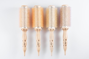 ชุดแปรงม้วนผมหน้าม้าทำจากเซรามิกขนาดพกพา-แปรงกลมขนาดเล็ก2อันสำหรับการแต่งผมหน้าม้าและป้องกันความร้อน - Product Image 6