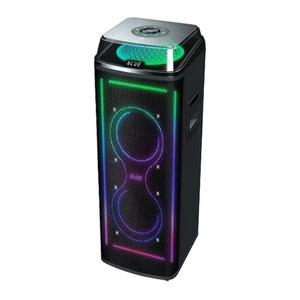 As-828 Dual 10-Inch Portable Outdoor <b>Speaker</b> With Rechargeable Battery And <b>Led</b> Lights For Karaoke Lawn Use - Product Image 5
