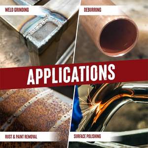 قرص جلخ من الفولاذ المقاوم للصدأ 3M 982C مقاس 5 بوصات مع ظهر من الألياف للجلاخة الزاوية، سماكة 1.2 مم، صلابة عالية، تصنيع حسب الطلب - Product Image 2