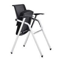 Chaise de formation contemporaine PM-5081 en PP avec tablette d'écriture |   Chaise de bureau pliable pour bureau à domicile et atelier