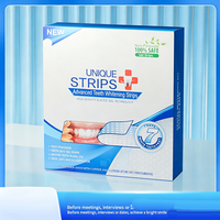 Bandes de gel humides sans peroxyde, saveur menthe, premium, douces, non irritantes, pour blanchir les dents et protéger l'émail