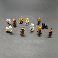 Vente en gros Ornement Chien Mignon Pvc Mini Animal Jouet Capsule Fidget Cadeau de Fête pour Enfants pour Distributeur Automatique