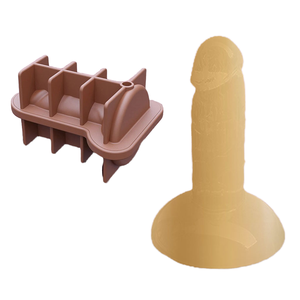 Moules à bougies en silicone pour adultes faciles à nettoyer Outils de fabrication de bougies en silicone pour pénis de la Saint-Valentin pour gâteaux personnalisés - Product Image 4