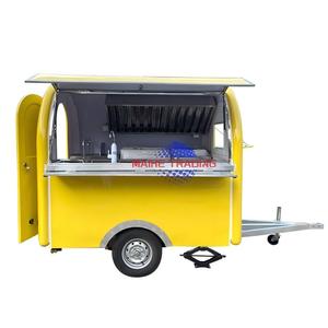 Camión de Comida Móvil Totalmente Equipado y Remolcable: Remolque de Comida Rápida que Ofrece Servicios de Café, Pizza y Helados - Product Image 1