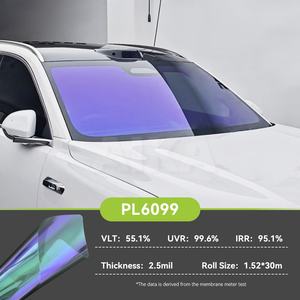 Pellicola per Finestre Camaleonte Verde Premium 1.52*30m 2.5mil, Protezione UV 99%, Anti-ingiallimento, Pellicola Nano Ceramica per Vetri, <span class=keywords><strong>Tinta</strong></span> Camaleonte - Product Image 5