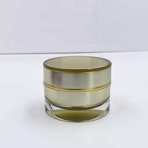 Conteneurs à double paroi populaires <span class=keywords><strong>de</strong></span> petite taille 10 ml 15 ml 30 ml en plastique acrylique noir brillant, <span class=keywords><strong>pot</strong></span> pour gel UV pour ongles, crème - Product Image 4