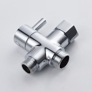 1/2 3/8 7/8 t-adapter Chrome mạ điện Brass 3 cách tắm diverter phòng tắm phụ kiện nhà vệ sinh CHẬU VỆ SINH t-adapter van - Product Image 2