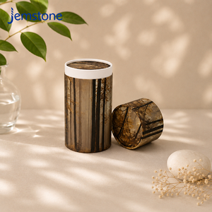 Boîte d'emballage en tube de carton kraft écologique, design personnalisé, pour urne funéraire, avec couvercle, pour cérémonie de commutation des cendres - Product Image 3