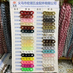 Bracciale Semplice e Versatile con Catena Spessa in Gomma Acrilica, Fibbia Fai-da-Te, Accessorio alla Moda per Borse, Occhiali e Custodie per Cellulari, Anti-caduta - Product Image 6