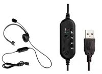Mikrofon Opptel Headset 3.5 untuk PC atau telepon darat