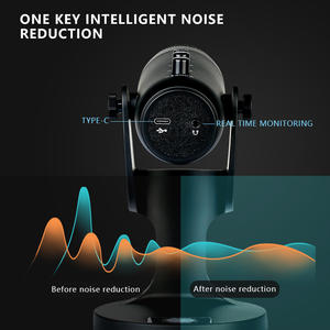 ไมโครโฟนคอนเดนเซอร์ USB เล่นเกมพร้อมการตัดเสียงรบกวนการตรวจสอบอัตราการเต้นเสียงเงียบสำหรับ <span class=keywords><strong>Twitch</strong></span> YouTube ที่ไม่ลงรอยกันบน PS5 PS4พีซี - Product Image 6