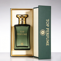 Botol Parfum Kaca Mewah Berkualitas Tinggi 30ml 50ml 100ml, Botol Parfum Kaca Kosong Persegi dengan Kotak