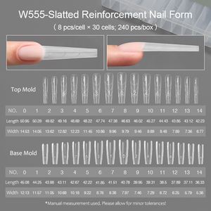 ฟิล์มติดเล็บลายแซนวิชกับเล็บแบบต่อเร็วถาดกระดาษคริสตัลสำหรับการบำบัดด้วยแสงแบบไม่ต้องใช้กระดาษอัลมอนด์ทรงสี่เหลี่ยมสไตล์ - Product Image 5