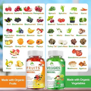 Gomitas Veganas de Colágeno con Vitamina C, Superalimento, Melatonina, Apoyo Inmunológico para Adultos, Mejora de la Memoria y del Sueño, Dulces Blandos Resistentes a Altas Temperaturas, 60 Unidades - Product Image 5