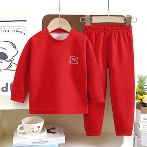 Set di Biancheria Intima Termica per Bambini, in Poliestere, Senza Cuciture, Tinta Unita, Comodo <span class=keywords><strong>Abbigliamento</strong></span> Autunno-Inverno per Neonati - Product Image 4