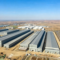 Instalasi Cepat Gudang Struktur Baja Clear Span Prefabrikasi Bangunan Bengkel & Pabrik Struktur Baja Industri