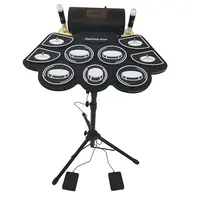 Gute Qualität Digital Drums Set Electric Percussion Electronic Drums Kit Doppel pedal Drum für Kinder