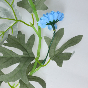 Vignes artificielles de dahlias Xinchengzhi, bleu ciel, fleurs en soie plastique, 30cm-100cm, pour décoration de plafond - Product Image 3