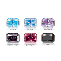 Pierre précieuse en moissanite de qualité supérieure, de couleur, de taille radiant, créée en laboratoire, certifiée GRA, testée au testeur de diamants, vente en gros Redleaf
