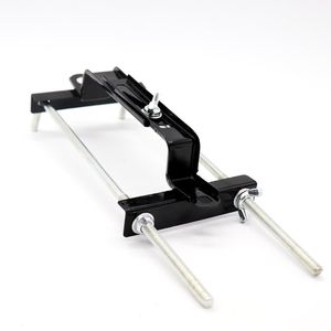 Starmorn nhựa màu đen + Sắt Pin khay xe trường hợp kẹp chủ có thể điều chỉnh xuống ổn định khung 13.5-22mm - Product Image 6