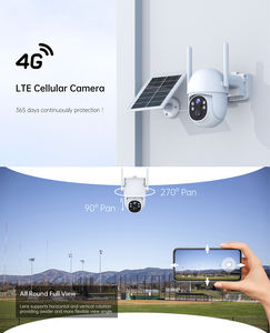 كاميرا أمان تعمل بالطاقة الشمسية بدقة 3 ميجابكسل مع اتصال 4G LTE وبطاقة VSIM مجانية لمدة عام، كاميرا مراقبة خارجية لاسلكية بدقة 2K مع خاصية كشف الحركة ومقاومة للماء IP65 - Product Image 2