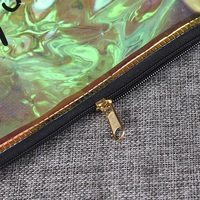 Trousse de Maquillage Tendance Personnalisée Iridescente – Petite Pochette de Voyage pour Cosmétiques et Soins de la Peau