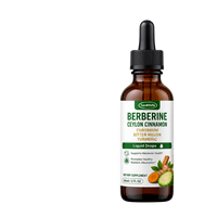 Complément alimentaire Healthife, fabrication OEM, marque privée, berbérine avec cannelle de Ceylan, gouttes liquides