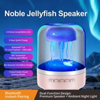 Prix usine méduse plus récent intérieur lumière LED verre Bluetooth stéréo Surround lampe haut-parleur