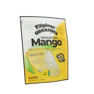 Wholesale Custom Logo Plastic Snack Mango Dried Fruit Package Pouch Dry Food Packaging Bag
