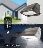 Paquete de pared LED impermeable IP65 de alta eficiencia, accesorio de corte completo para exteriores, Sensor de fotocélula, instalación de montaje en pared para jardín