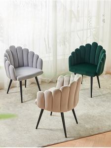 <span class=keywords><strong>Fauteuil</strong></span> individuel de <span class=keywords><strong>salon</strong></span> en velours coloré pour balcon, chambre à coucher, coiffeuse et table de maquillage - Product Image 4