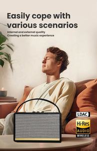 Nuevo Altavoz Inalámbrico Portátil de Alta Calidad con Batería de 20 W, Modelo M17, Diseño Retro de Madera, Ideal para Fiestas al Aire Libre y Karaoke - Product Image 4