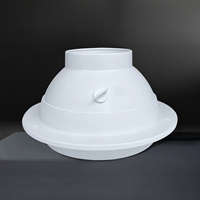 Réglable ABS Cuisine Fumée Buse D'échappement Jet Diffuseur Sphérique Circulaire Sortie D'air Frais Ventilation Registres Grilles