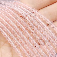 Cuentas Redondas de Cristal Transparente de Color Rojo Granate de 4 mm, 6 mm y 8 mm, Cuentas de Cristal Coloridas de Moda al por Mayor, Accesorios de Joyería de Fujian