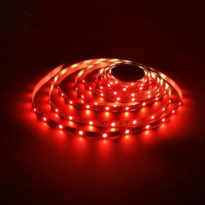 Bande <span class=keywords><strong>LED</strong></span> rouge 650nm-660nm 12v 2835 60leds/m IP20 8mm largeur 5 m/rouleau 300led bande <span class=keywords><strong>LED</strong></span> rouge - Product Image 1