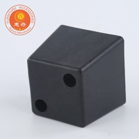 Pieds de meubles carrés noirs multifonctionnels nouveau design pieds de canapé en plastique pour atelier d'hôpital de salon extérieur vente en gros