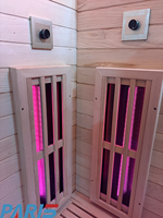 Sauna en bois massif 1 personne avec chauffage au carbone infrarouge lointain Sauna à vapeur sèche Chauffage électrique moderne