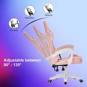 <span class=keywords><strong>Fauteuil</strong></span> de bureau inclinable avec masseur, chaise de gaming RGB, livraison gratuite au Brésil - Product Image 6