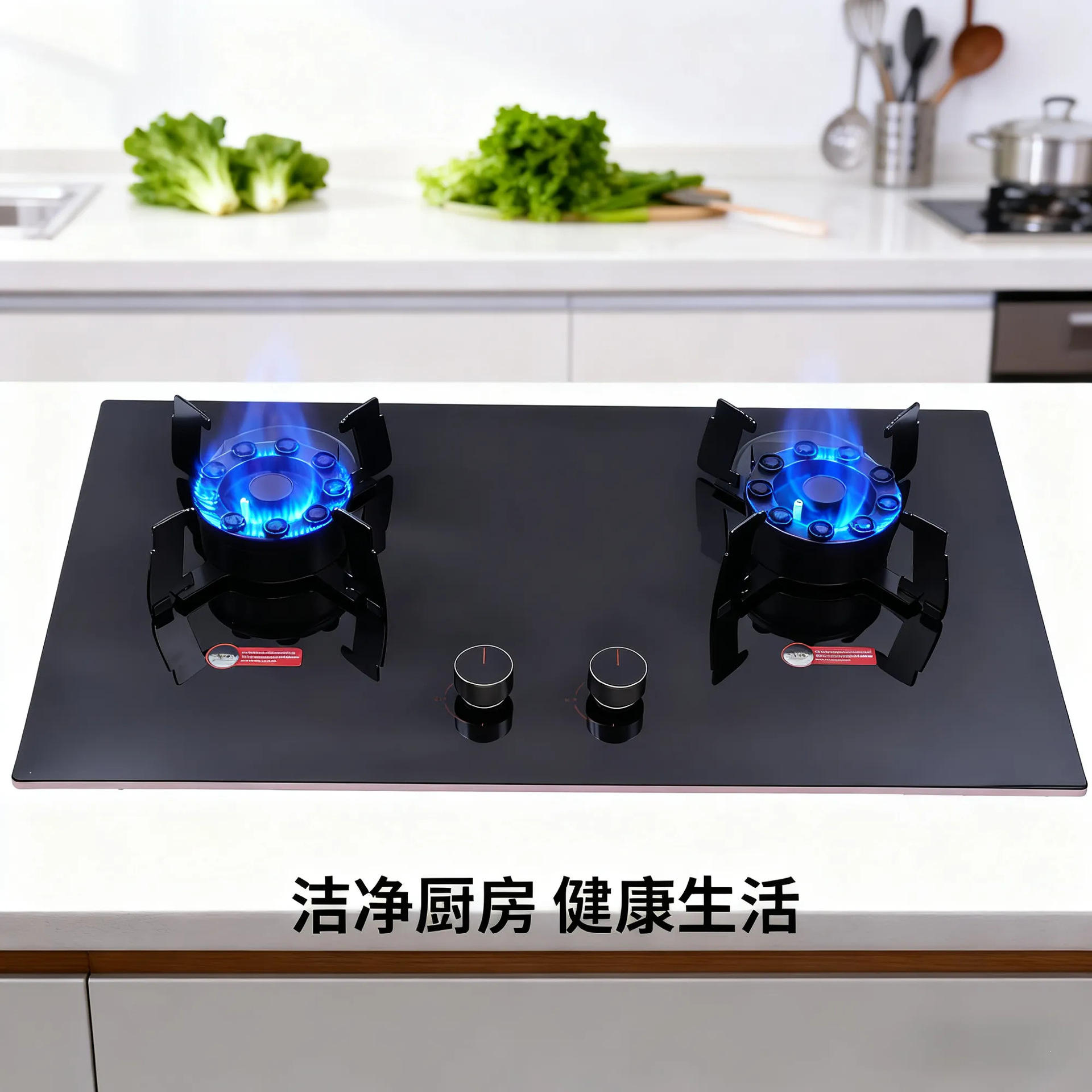 Magic butterfly reversible double stove-safety flameout protection