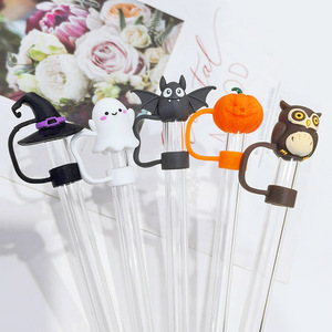 Halloween <b>Hot</b> Selling <b>Cute</b> Straw Topper Cover Simple Shaped Straw Topper Dustproof Sealed Suitable for Cup and <b>Water</b> <b>Bottles</b> - Product Image 2