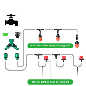 Système d'irrigation goutte à goutte 40m avec minuterie pour plantes de jardin, fournitures d'arrosage automatique - Product Image 4