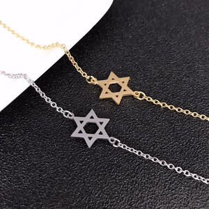 Türük Daicy dainty paslanmaz çelik yahudi yıldız bilezik Minimalist tasarım altın kaplama yıldız <span class=keywords><strong>david</strong></span> bilezik bilezik kadınlar için - Product Image 3