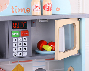Ensemble de jouets de cuisine pour enfants Factory Mainan Masak Big Double-Sided Music Light Spray, en PC et bois, pour le jeu et la cuisine des filles - Product Image 6