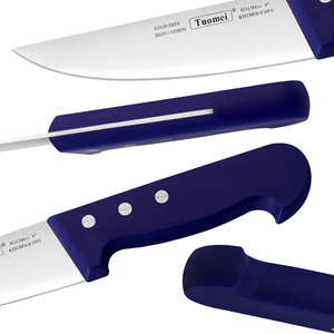 Couteau de boucher en acier inoxydable avec lame en plastique coloré extra-affûtée personnalisable pour les restaurants, découpe et <span class=keywords><strong>boucherie</strong></span>, lame de 6 à 9,9 pouces - Product Image 5