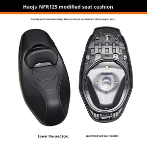 Ensemble de siège de remplacement universel adapté aux scooters Haojue AFR125 UFD125 Husher VX125 NFR125 - Mise à niveau directe par boulonnage - Product Image 6