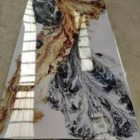 Panneau mural intérieur en PVC, feuille de marbre, alternative au marbre, panneau UV, feuille de marbre UV