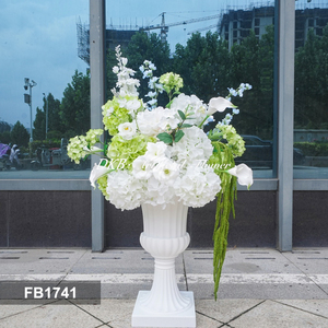 DKB Artificial <b>Flowers</b> Decor Wholesale Wedding <b>Flower</b> Ball Green and White Silk <b>Flower</b> Ball for Wedding Party Festive Decoration - Product Image 3