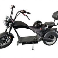 Bicicleta Eléctrica Citycoco Chopper Moderna y Resistente de 3000W para Adultos, Velocidad Máxima de 80km/h, Llantas Delanteras de 17 Pulgadas, Dos Ruedas, GPS Inteligente